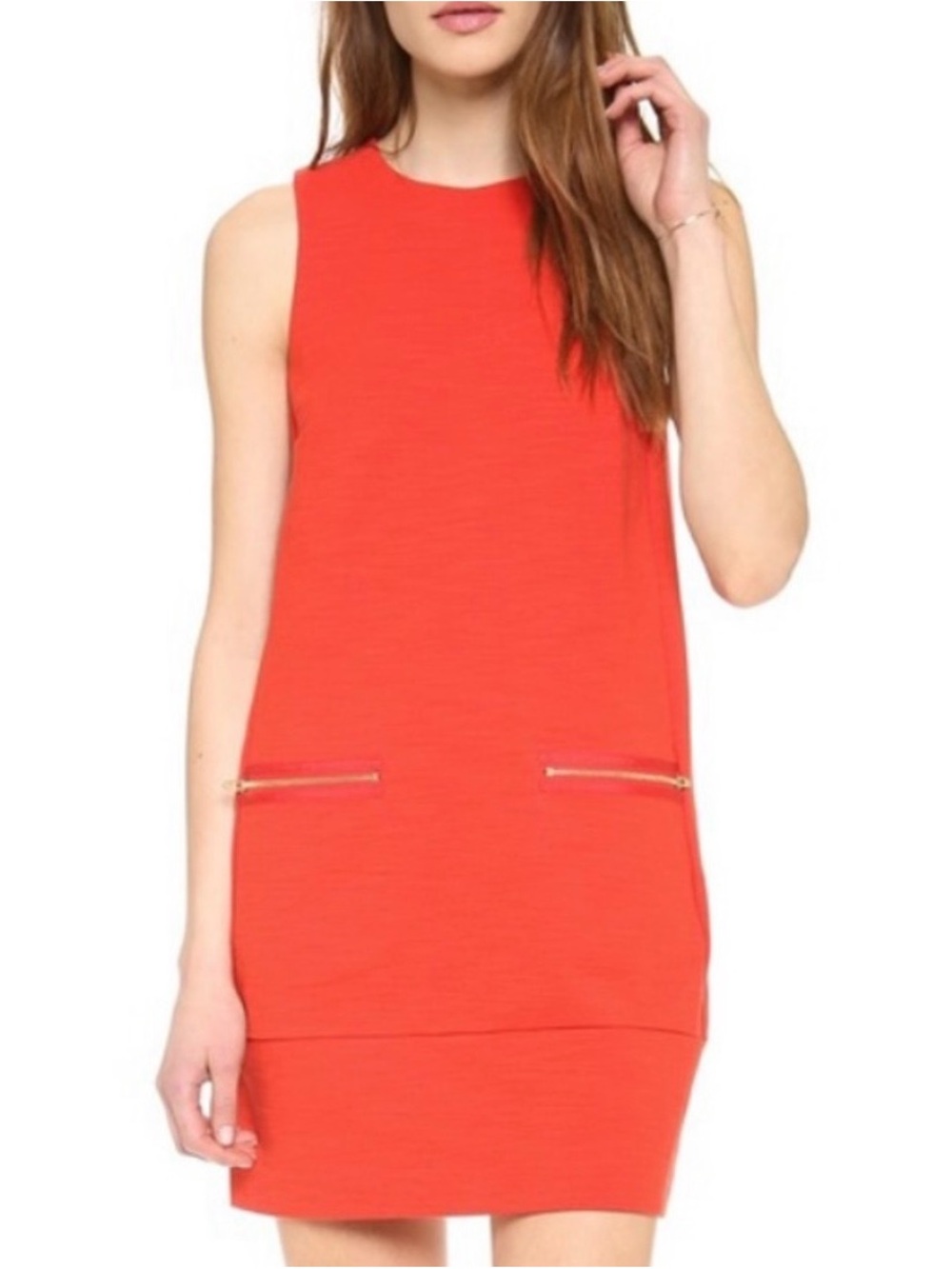 Madewell Tangerine Sleeveless Dress